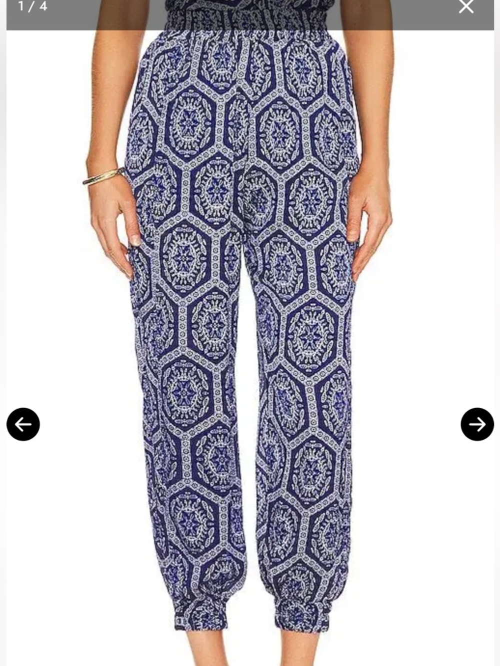 NWT Misa Los Angeles Noomi Pants in Lapis Tile size small